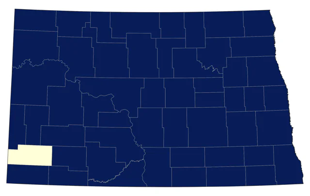 American White Pelican county map