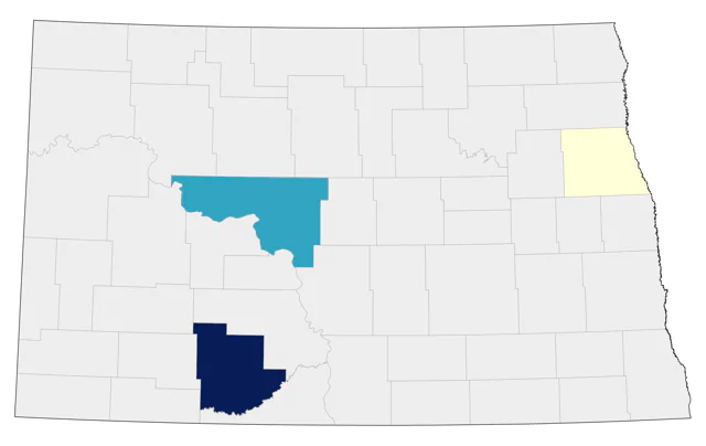 Arctic Tern county map