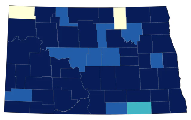 Belted Kingfisher county map