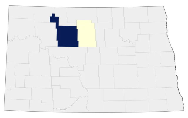 Black-backed Woodpecker county map