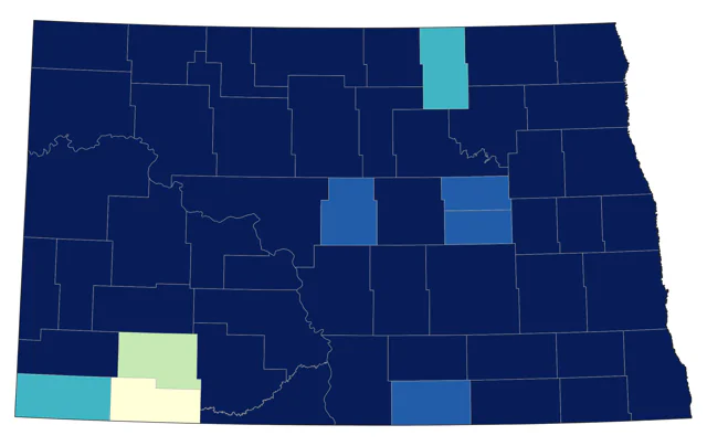 Black-capped Chickadee county map