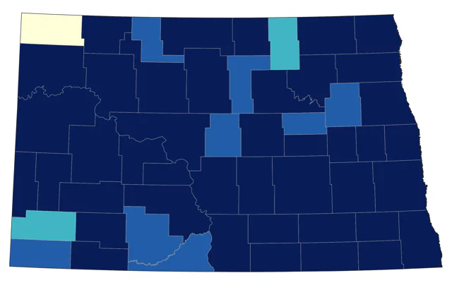 Blue Jay county map