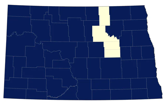 Brewer's Blackbird county map