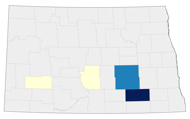 Calliope Hummingbird county map