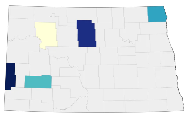 Clark's Nutcracker county map