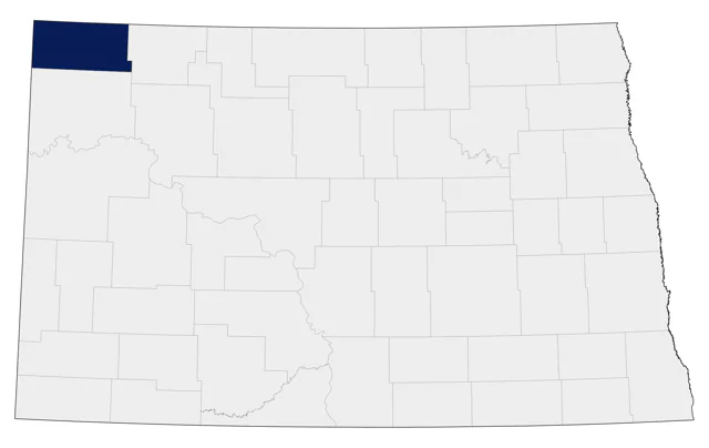 Common Crane county map