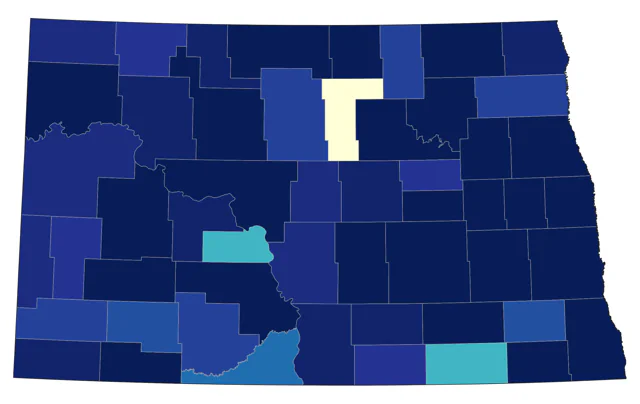 Common Loon county map