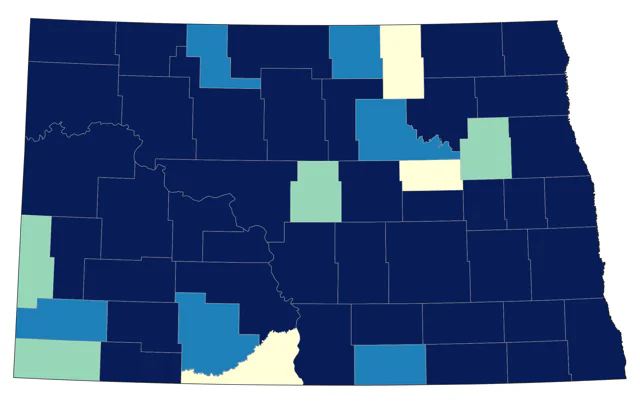 Dark-eyed Junco county map