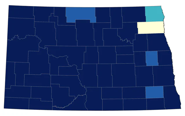 Eared Grebe county map