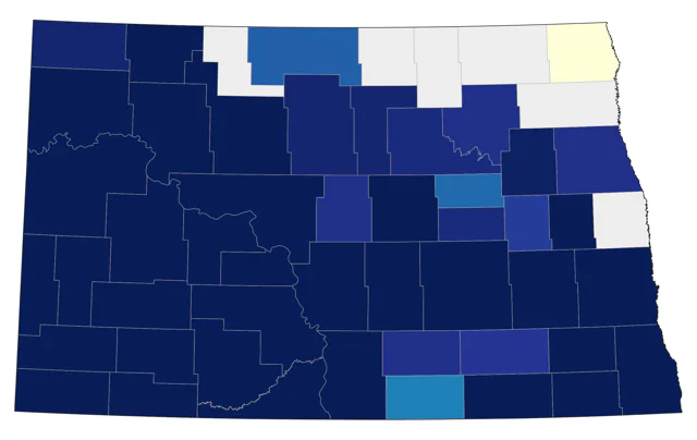 Field Sparrow county map