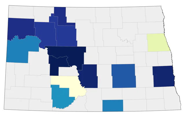 Glaucous Gull county map