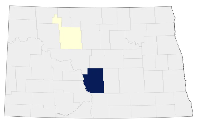 Golden-crowned Sparrow county map
