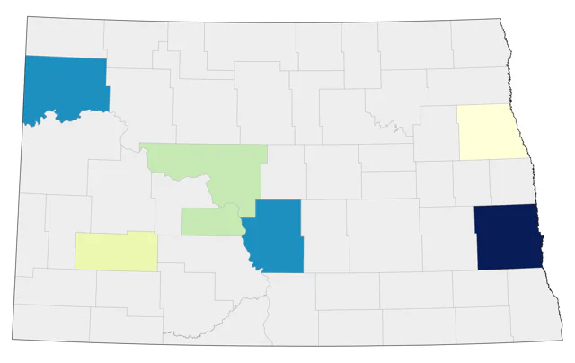 Great Black-backed Gull county map