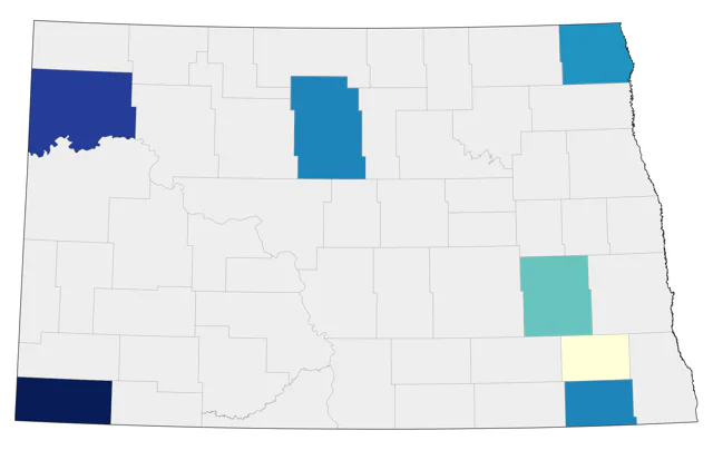 Great-tailed Grackle county map