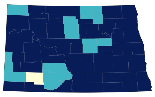 Greater Yellowlegs county map
