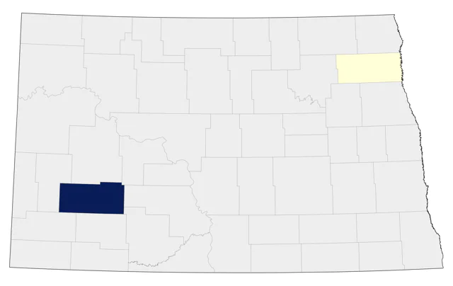 Green-tailed Towhee county map