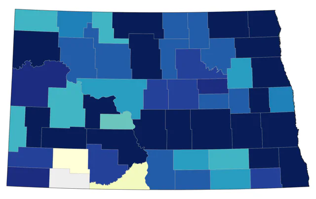 Hermit Thrush county map