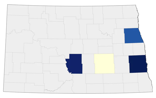 Hooded Warbler county map