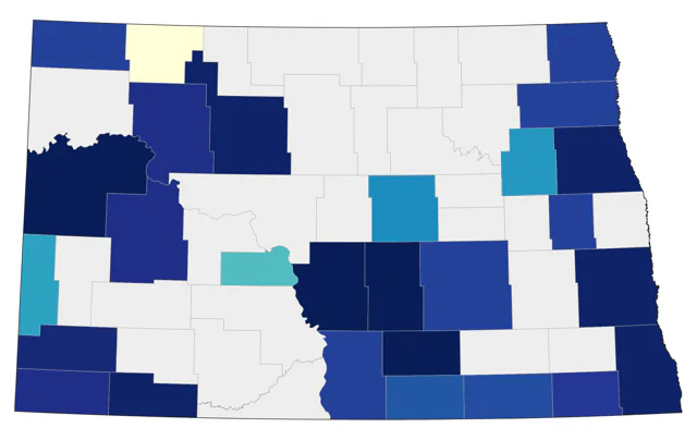 Hudsonian Whimbrel county map