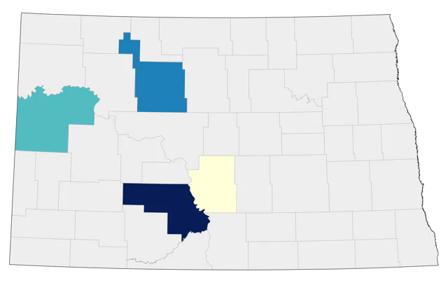 Indian Peafowl county map