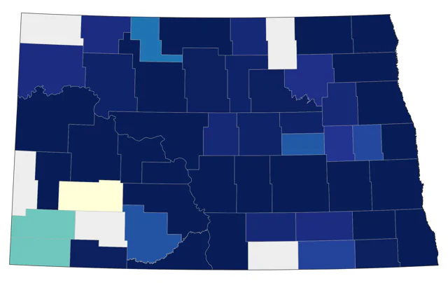 Indigo Bunting county map