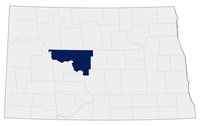 King Eider county map