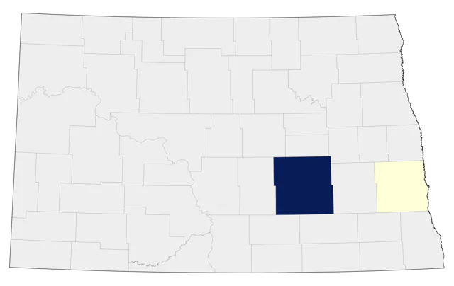 King Rail county map