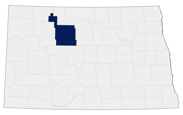 Little Stint county map