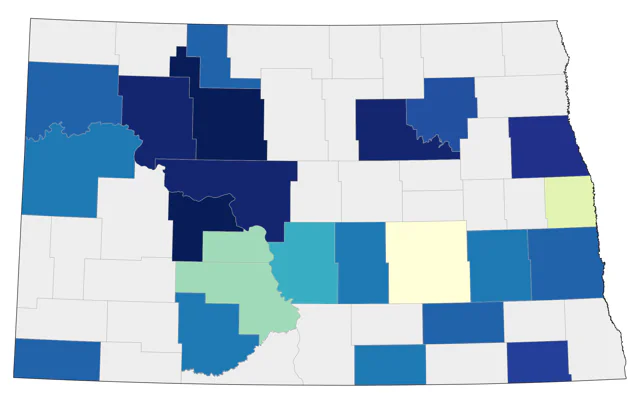 Long-tailed Duck county map