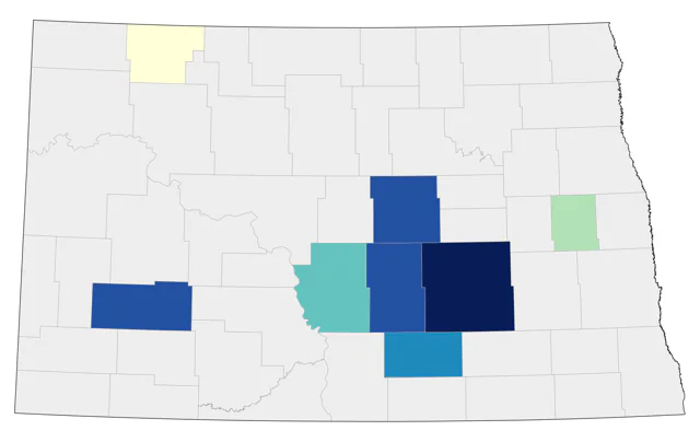 MacGillivray's Warbler county map