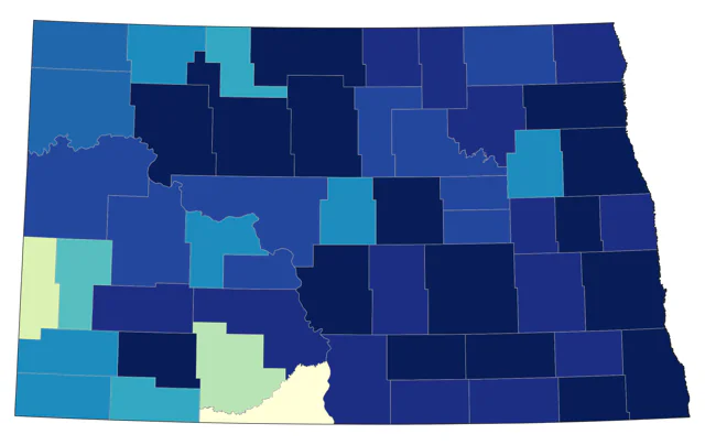 Mourning Warbler county map