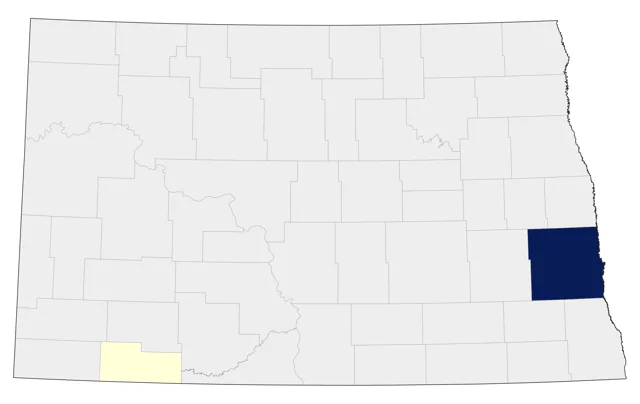 Mute Swan county map