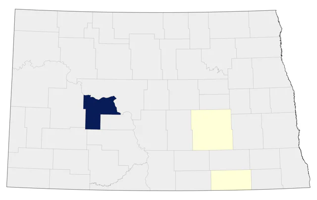 Neotropic Cormorant county map