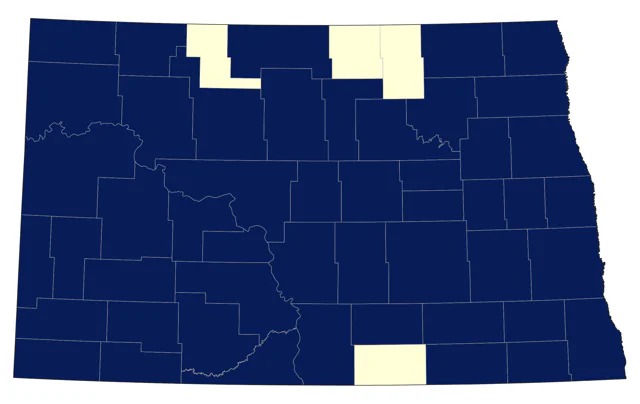Northern Flicker county map
