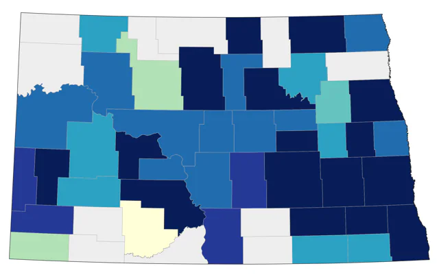 Northern Saw-whet Owl county map