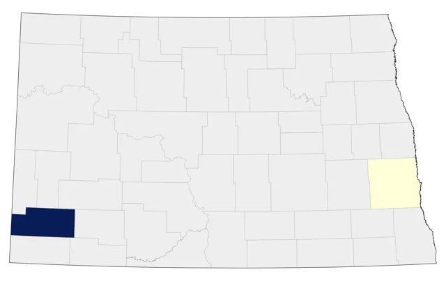 Plumbeous Vireo county map