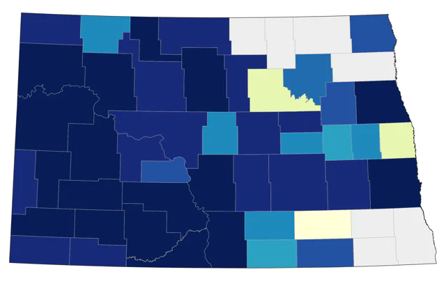 Prairie Falcon county map