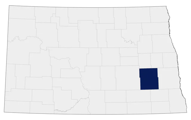 Red-cheeked Cordonbleu county map