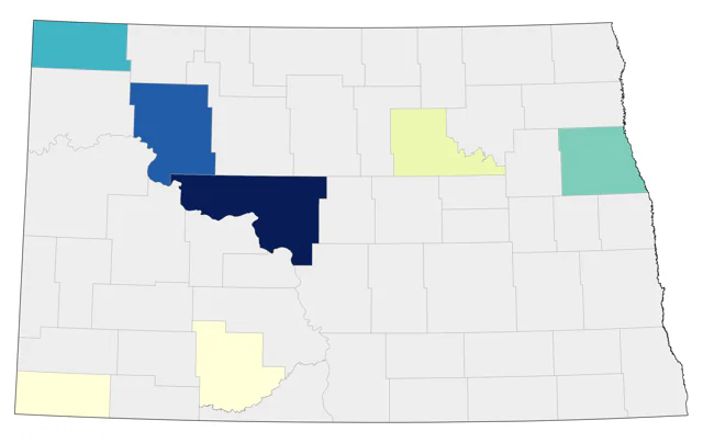 Red-throated Loon county map