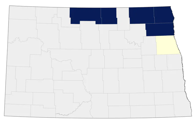 Ruffed Grouse county map