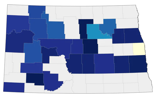 Sabine's Gull county map