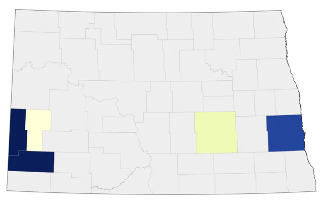 Sage Thrasher county map