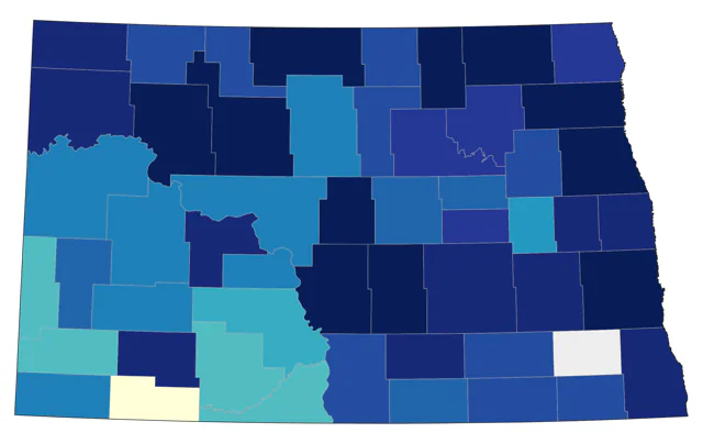 Snowy Owl county map