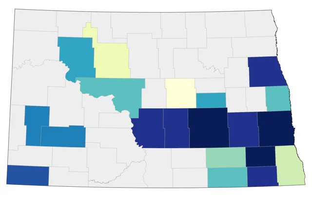 Summer Tanager county map