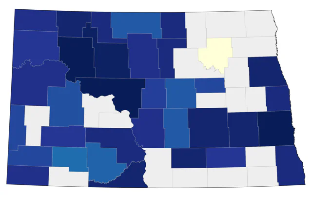 Surf Scoter county map