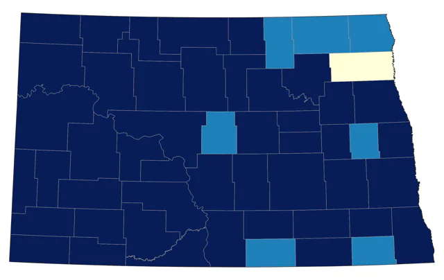 Swainson's Hawk county map