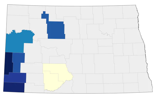 Thick-billed Longspur county map