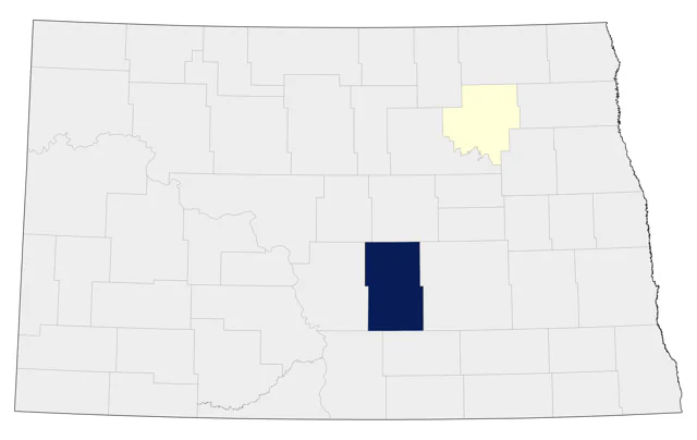 Tricolored Heron county map