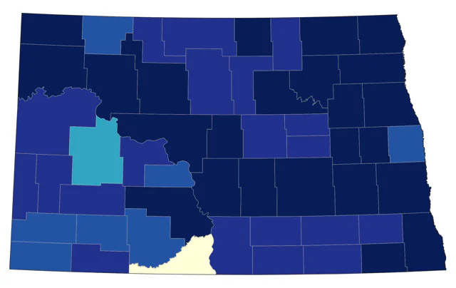 Tundra Swan county map