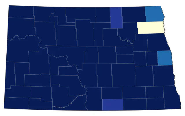 Upland Sandpiper county map
